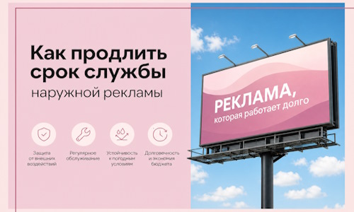 Как продлить срок службы наружной рекламы в Прохладном
