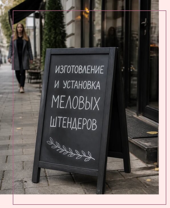 Меловые штендеры в Прохладном по цене от 7041 р. | Аванза-Прх